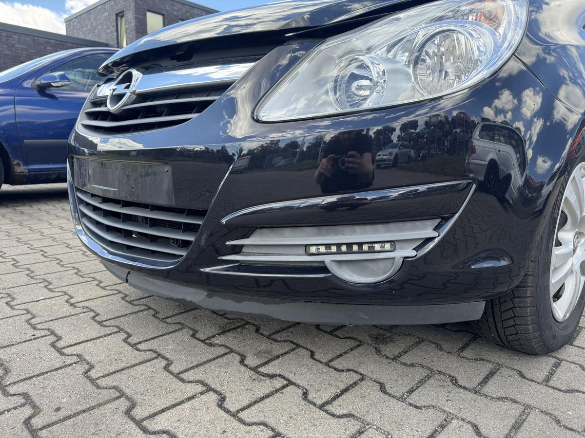 Opel Corsa D original Stossf&auml;nger Sto&szlig;stange vorne Z20R Saphirschwarz Metallic Bj.2008